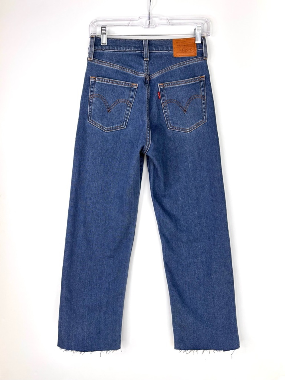 Levi's Ribcage Straight Ankle Button Fly Jeans Size 25 - Picture 2 of 8